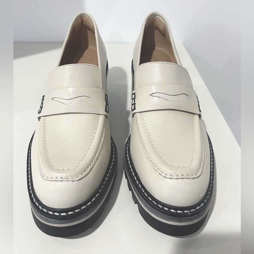 Bernardo Cream Loafers